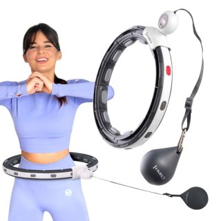 HHM15 HULA HOP BLACK Z MAGNESEM I OBCIĄŻNIKIEM + LICZNIK HMS HMS