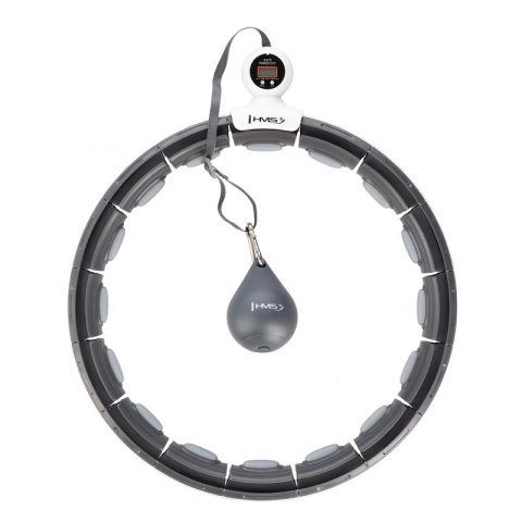 HHM15 HULA HOP BLACK Z MAGNESEM I OBCIĄŻNIKIEM + LICZNIK HMS HMS