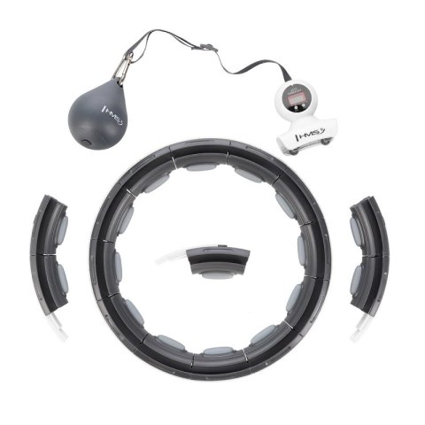 HHM15 HULA HOP BLACK Z MAGNESEM I OBCIĄŻNIKIEM + LICZNIK HMS HMS