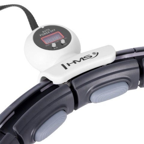 HHM15 HULA HOP BLACK Z MAGNESEM I OBCIĄŻNIKIEM + LICZNIK HMS HMS