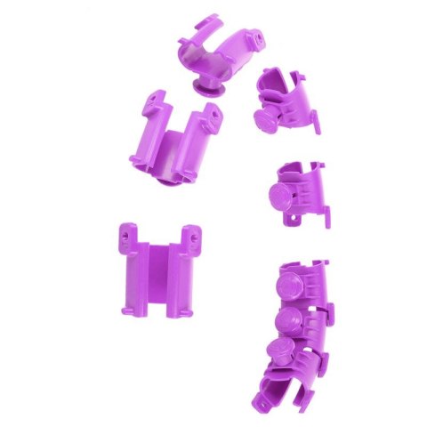 ZESTAW HULA HOP HHW12 VIOLET Z WYPUSTKAMI I OBCIĄŻNIKIEM HMS + PAS BR163 BLACK PLUS SIZE HMS