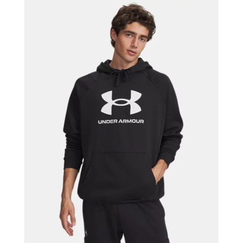 Bluza z kapturem Under Armour Rival Fleece Logo Hoodie - black/white Under Armour