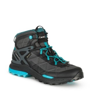 Buty turystyczne damskie AKU Rocket Mid DFS GTX - black/turquoise Aku