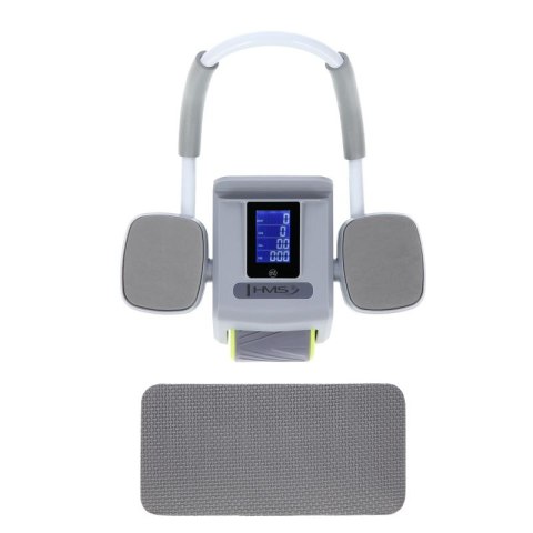 KA08 GRAY ABS AUTOMATYCZNE KOŁO DO ĆWICZEŃ MIĘŚNI BRZUCHA Z WYŚWIETLACZEM LCD I ŁADOWANIEM HMS HMS