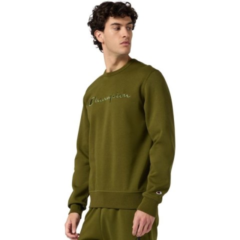 Bluza męska Champion Crewneck Sweatshirt oliwkowa 220272 GS585 Champion