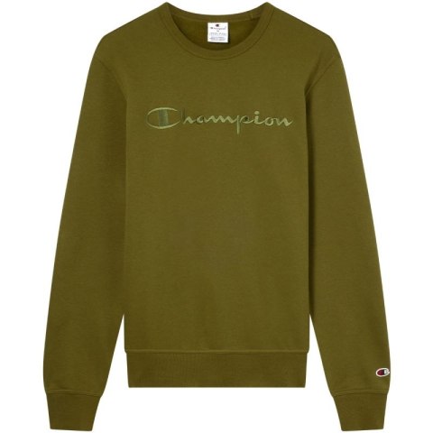 Bluza męska Champion Crewneck Sweatshirt oliwkowa 220272 GS585 Champion