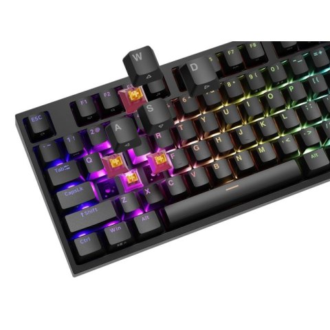 Klawiatura GENESIS THOR 404 Uniwersalne USB QWERTY Angielski Czarny Genesis