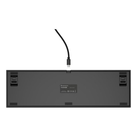 Klawiatura GENESIS THOR 404 Uniwersalne USB QWERTY Angielski Czarny Genesis