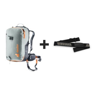 Plecak lawinowy Deuter Alproof Lite 22L - tin/black + Czujnik Garmin HRM Dual Garmin