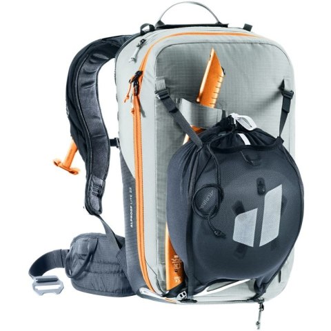 Plecak lawinowy Deuter Alproof Lite 22L - tin/black + Czujnik Garmin HRM Dual Garmin