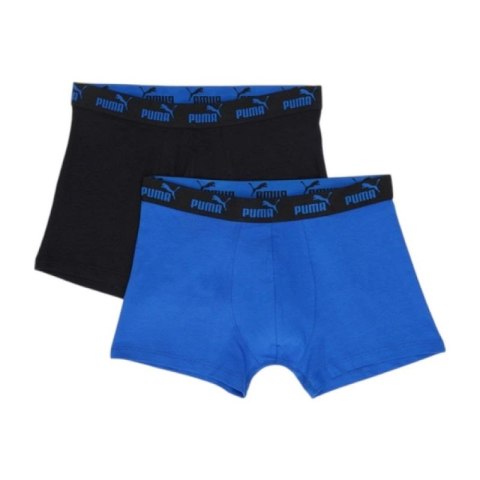 Puma bokserki majtki męskie 2-Pack niebieskie czarne wygodne bawełna Puma