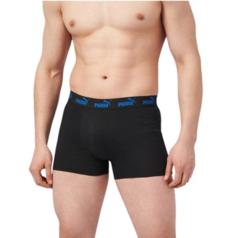 Puma bokserki majtki męskie 2-Pack niebieskie czarne wygodne bawełna Puma