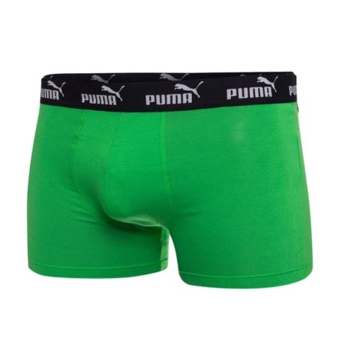 Puma bokserki majtki męskie 2-Pack zielone szare wygodne bawełna Puma