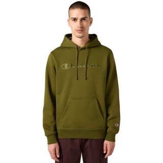 Bluza męska Champion Hooded Sweatshirt oliwkowa 220271 GS585 Champion