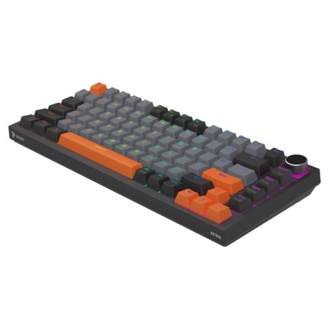 SAVIO KLAWIATURA MAGNETYCZNA ASTRAL BLACK OUTEMU WHITE JADE RGB 3 KOLORY KEYCAPÓW Savio