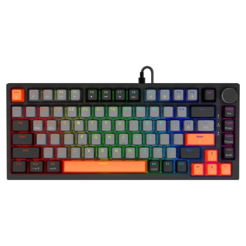 SAVIO KLAWIATURA MAGNETYCZNA ASTRAL BLACK OUTEMU WHITE JADE RGB 3 KOLORY KEYCAPÓW Savio