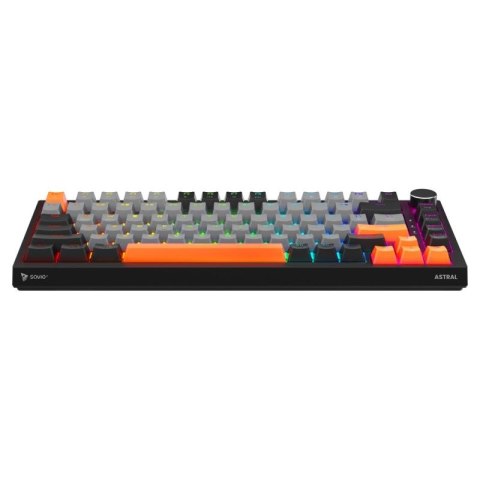 SAVIO KLAWIATURA MAGNETYCZNA ASTRAL BLACK OUTEMU WHITE JADE RGB 3 KOLORY KEYCAPÓW Savio