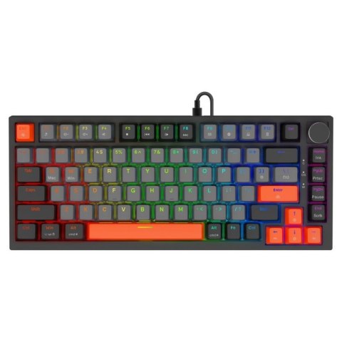 SAVIO KLAWIATURA MAGNETYCZNA ASTRAL BLACK OUTEMU WHITE JADE RGB 3 KOLORY KEYCAPÓW Savio