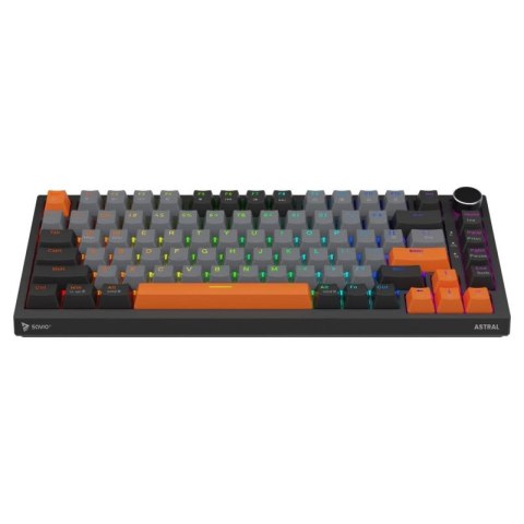 SAVIO KLAWIATURA MAGNETYCZNA ASTRAL BLACK OUTEMU WHITE JADE RGB 3 KOLORY KEYCAPÓW Savio