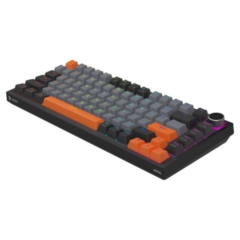 SAVIO KLAWIATURA MAGNETYCZNA ASTRAL BLACK OUTEMU WHITE JADE RGB 3 KOLORY KEYCAPÓW Savio