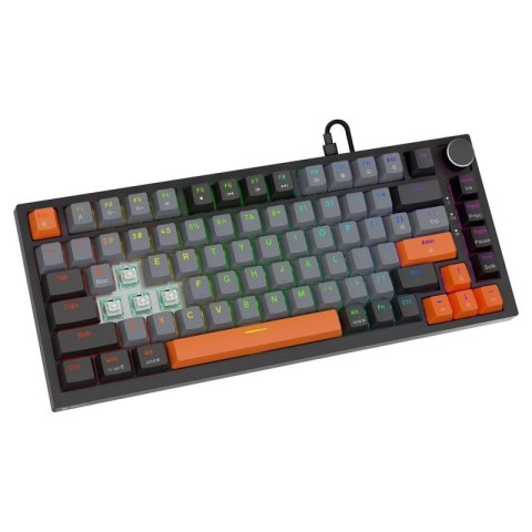 SAVIO KLAWIATURA MAGNETYCZNA ASTRAL BLACK OUTEMU WHITE JADE RGB 3 KOLORY KEYCAPÓW Savio