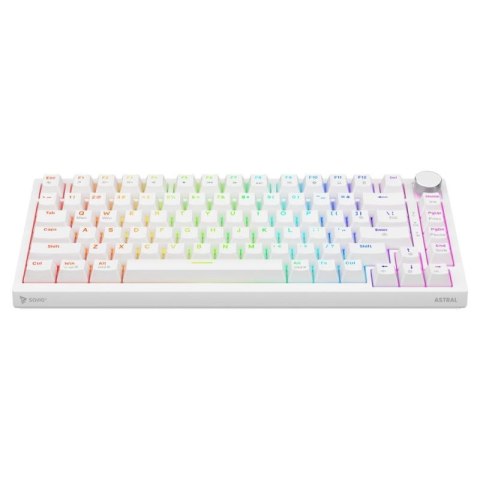 SAVIO KLAWIATURA MECHANICZNA ASTRAL WHITE OUTEMU WHITE JADE RGB Savio