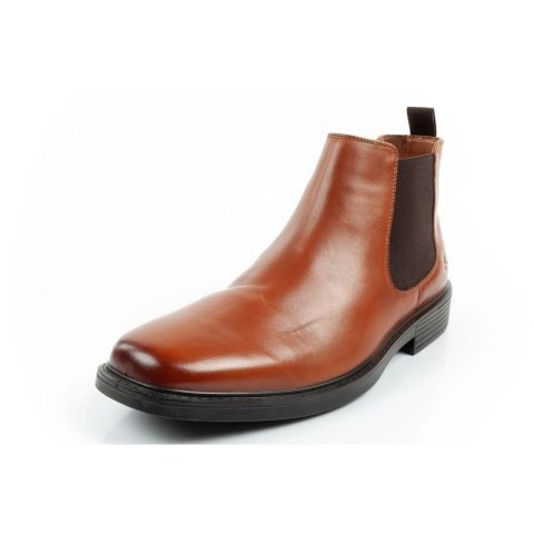 Skechers buty męskie sztyblety Miller-Boris eleganckie skórzane brązowe Skechers