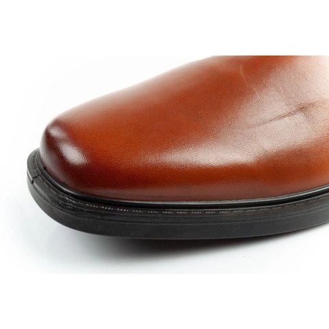 Skechers buty męskie sztyblety Miller-Boris eleganckie skórzane brązowe Skechers