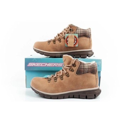 Skechers buty zimowe botki damskie Synergy ocieplane Scotchgard Skechers