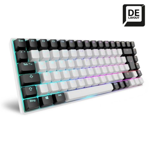 Klawiatura gamingowa Sharkoon SKILLER SGK50 S3 USB QWERTZ Niemiecki Biała