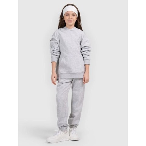 Bluza dresowa nierozpinana z kapturem dziewczęca 4F 4FJWMM00TSWSF1862-25M 4f