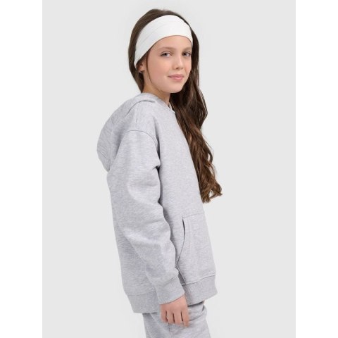 Bluza dresowa nierozpinana z kapturem dziewczęca 4F 4FJWMM00TSWSF1862-25M 4f