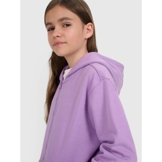 Bluza dresowa rozpinana z kapturem dziewczęca 4F 4FJRAW25TSWSF2466-51S 4f