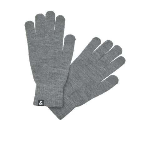 Jack & Jones rękawiczki dzianinowe 12159459 GREY MELANGE Jack&Jones
