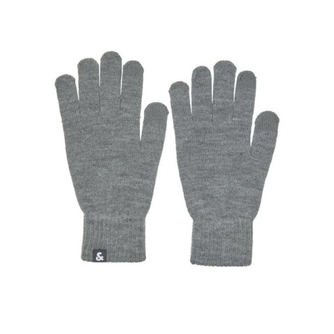 Jack & Jones rękawiczki dzianinowe 12159459 GREY MELANGE Jack&Jones