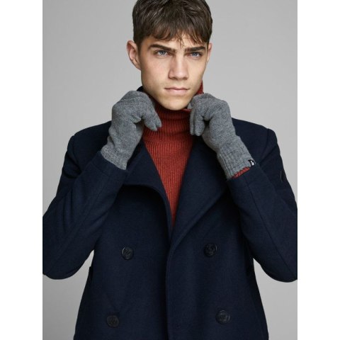 Jack & Jones rękawiczki dzianinowe 12159459 GREY MELANGE Jack&Jones