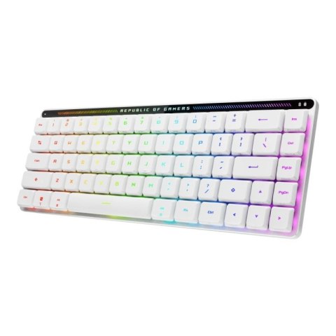 Klawiatura Gaming USB + RF Wireless + Bluetooth QWERTZ Biały ASUS ROG Falchion RX Low Profile Asus