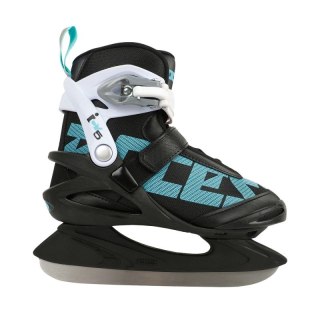 Łyżwy damskie Roces ICY 5 czarno-biało-błękitne 450737 001 Roces