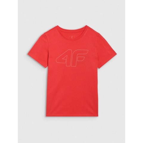T-shirt regular z nadrukiem chłopięcy 4F 4FJRAW25TTSHM3261-62S 4f