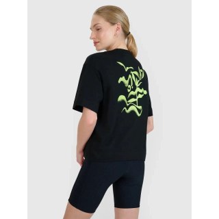 T-shirt regular z nadrukiem damski 4F 4FWSS25TTSHF1967-20S 4f