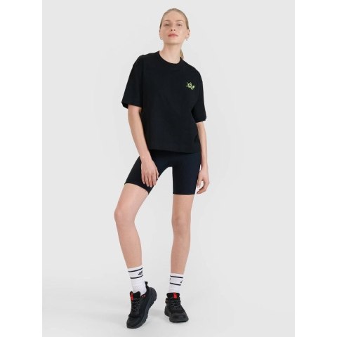 T-shirt regular z nadrukiem damski 4F 4FWSS25TTSHF1967-20S 4f