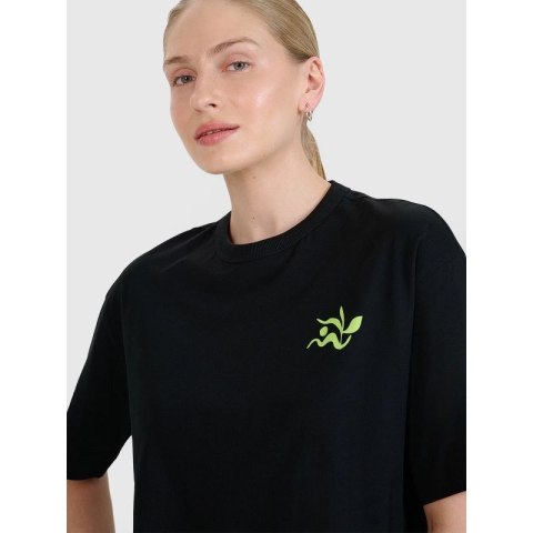 T-shirt regular z nadrukiem damski 4F 4FWSS25TTSHF1967-20S 4f