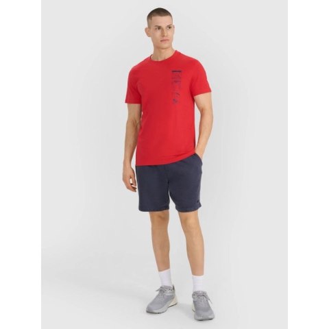 T-shirt regular z nadrukiem męski 4F 4FRSS25TTSHM2982-62S 4f