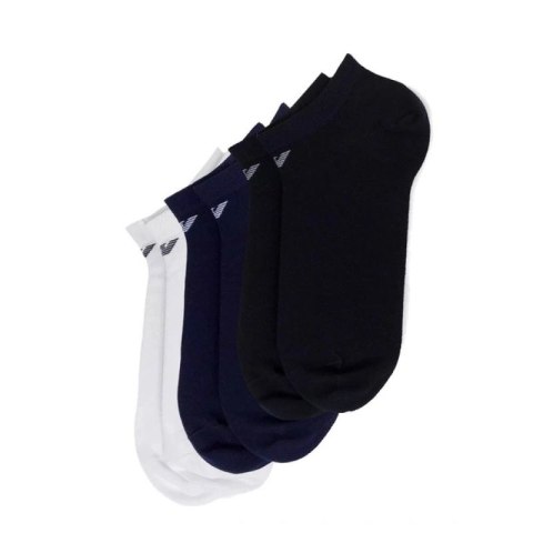 Emporio Armani skarpety stopki Calza bawełna wygodne 3-Pack granatowe czarne białe Emporio Armani