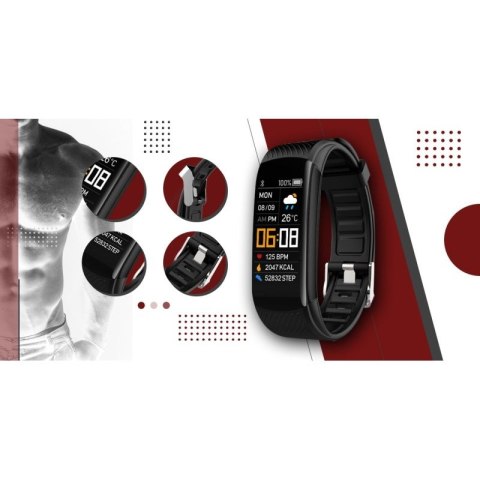 Smartwatch GIEWONT Czarno Biały 2 Paski GW200-2 Giewont