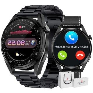 Smartwatch GIEWONT Vertex SmartCall GW450-2 Carbon/Carbon Leather Giewont