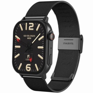 Smartwatch Gravity GT15-3 Czerwony Pasek Silikonowy + Czarna Bransoleta Gravity