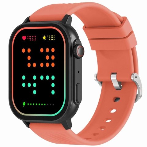 Smartwatch Gravity GT15-3 Czerwony Pasek Silikonowy + Czarna Bransoleta Gravity