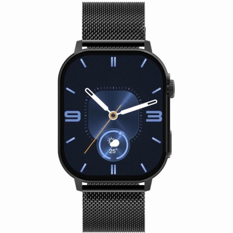 Smartwatch Gravity GT15-3 Czerwony Pasek Silikonowy + Czarna Bransoleta Gravity