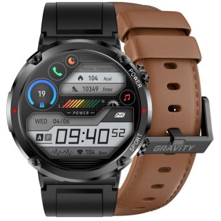 Smartwatch Gravity GT21-4 + Czarny Pasek Silikonowy Gravity